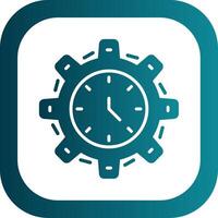 Time Management Filled Yellow Icon vector