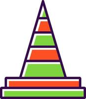 Traffic Cone filled Design Icon vector