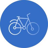 Bicycle Flat Bubble Icon vector