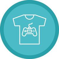 Tshirt Line Multi Circle Icon vector