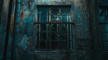 abandonado antiguo edificio oscuro y escalofriante foto