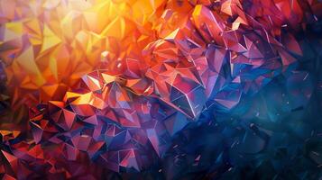 abstract background with low poly design photo