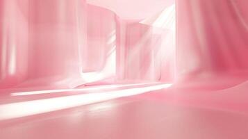 abstract empty smooth light pink studio room photo