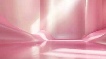 abstract empty smooth light pink studio room photo