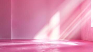 abstract empty smooth light pink studio room photo