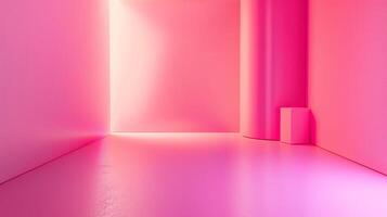 abstract empty smooth light pink studio room photo