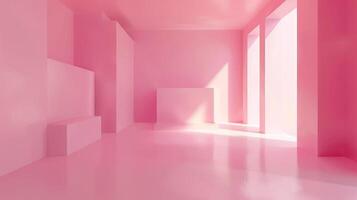 abstract empty smooth light pink studio room photo