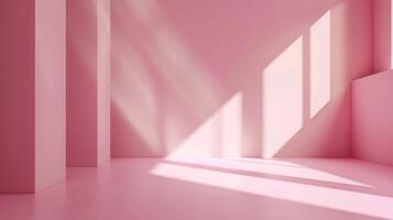 abstract empty smooth light pink studio room photo