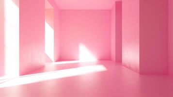 abstract empty smooth light pink studio room photo