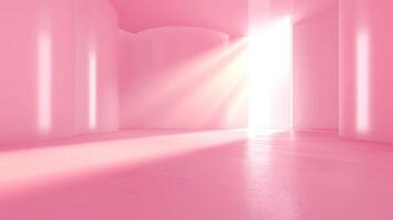 abstract empty smooth light pink studio room photo