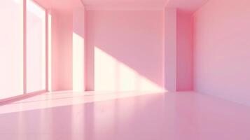 abstract empty smooth light pink studio room photo