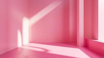 abstract empty smooth light pink studio room photo