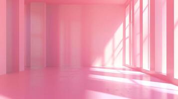 abstract empty smooth light pink studio room photo