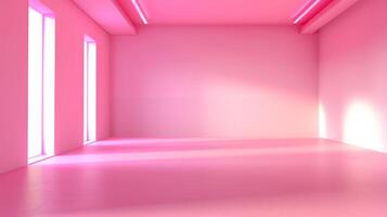 abstract empty smooth light pink studio room photo