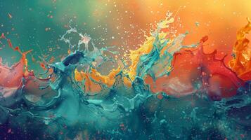 abstract grunge illustration paint splashing photo