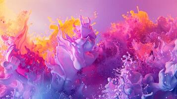 abstract illustration of multi colored paint photo