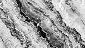 abstract marble texture black and white grey background photo
