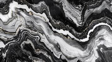 abstract marble texture black and white grey background photo