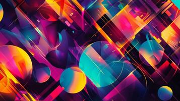 abstract modern design with vibrant colors photo