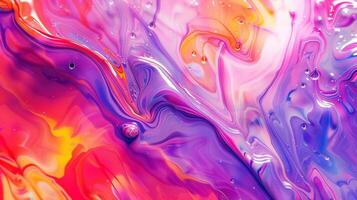 abstract multicolored backdrop with flowing liquid photo