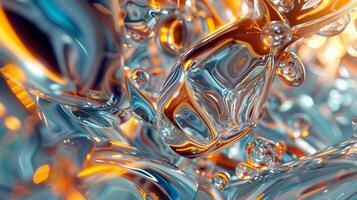 abstract shapes flowing through high scale photo