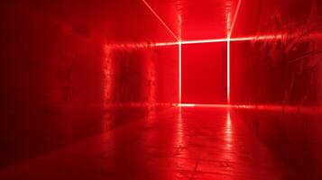 abstract red empty room detailed high quality photo