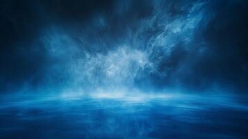 abstract smooth blue with black vignette studio photo