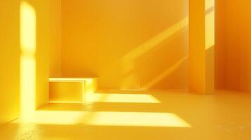 abstract solid of shining yellow gradient studio photo