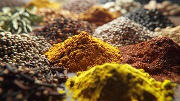 aromatic spice collection adds flavor to cooking photo