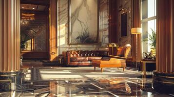 art deco luxury and stylish apartment interior photo