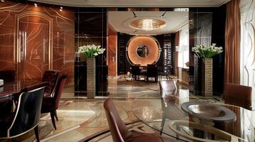 art deco luxury and stylish apartment interior photo