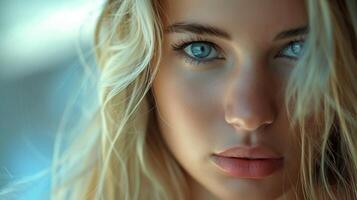 beautiful blonde woman elegance and sensuality photo