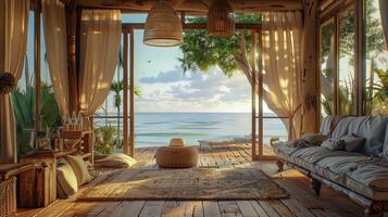 beautiful interior view of a room at coastal photo