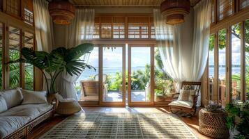 beautiful interior view of a room at coastal photo