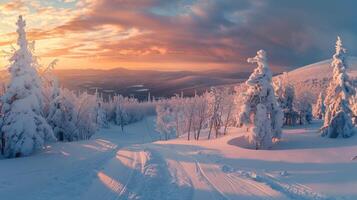 hermosa invierno naturaleza paisaje increíble montaña foto