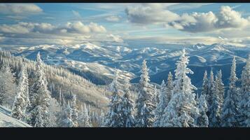 hermosa invierno naturaleza paisaje increíble montaña foto