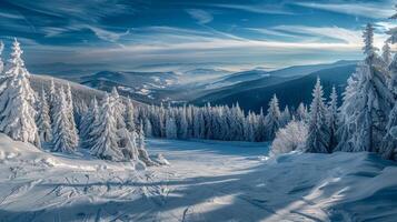 hermosa invierno naturaleza paisaje increíble montaña foto