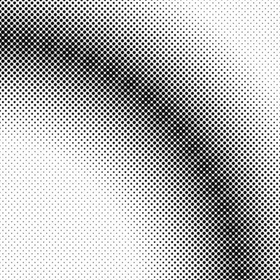 Halftone dot pattern background template - illustration