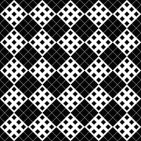 Abstract black and white diagonal square pattern background design vector