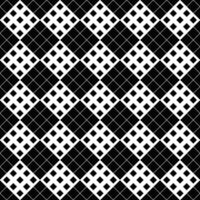 Abstract black and white diagonal square pattern background design vector