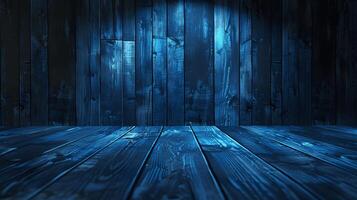 Wooden surface calming blue hue photo