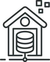 Storage data icon symbol image for database illustration vector