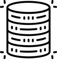 Storage data icon symbol image for database illustration vector