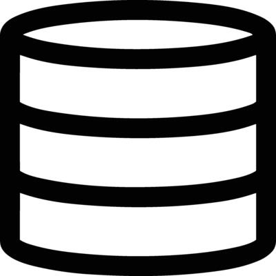Storage data icon symbol image for database illustration