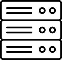 Storage data icon symbol image for database illustration vector