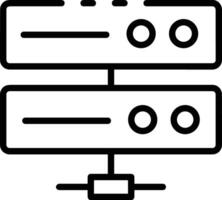 almacenamiento datos icono símbolo imagen para base de datos ilustración vector