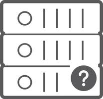 Storage data icon symbol image for database illustration vector