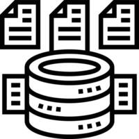 Storage data icon symbol image for database illustration vector