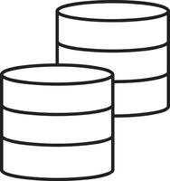 Storage data icon symbol image for database illustration vector