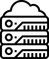 Storage data icon symbol image for database illustration vector